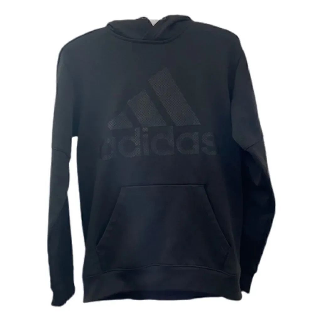 Adidas Men’s Three Stripe Black Pullover Hoodie